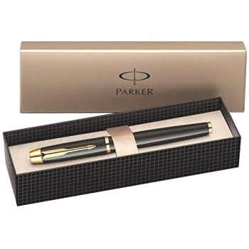 Перьевая ручка Parker I.M. Metal F220, Deep Black GT (Перо M)